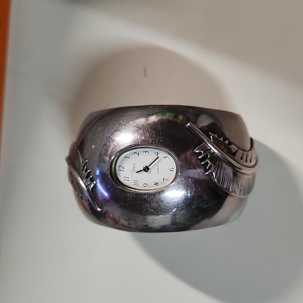 Sterling Silver Cuff Watch